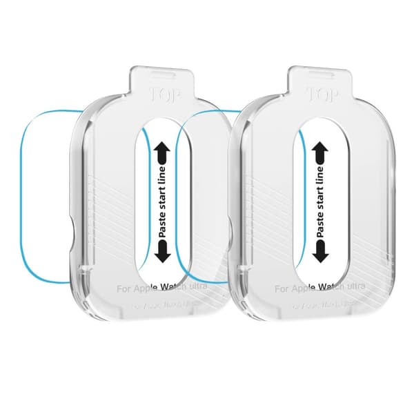 Tech-Protect Easy Set+ Härdat Glas 2-pack för Apple Watch Ultra 1/2 49mm - Klar