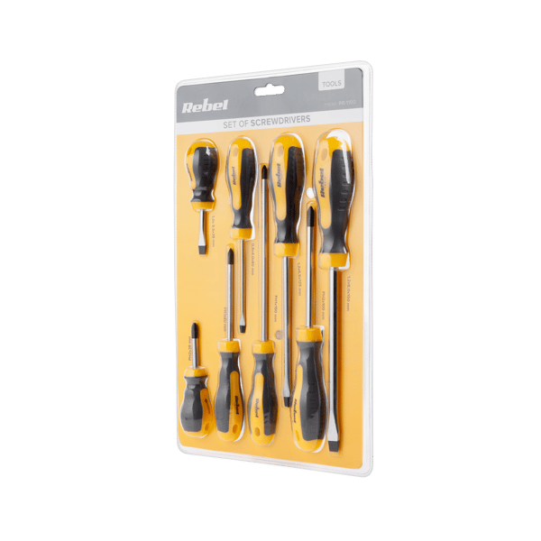 Sæt skruetrækkere Rebel Tools 8 stk.