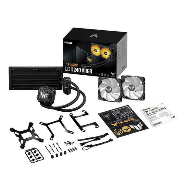 ASUS TUF GAMING LC II 240 ARGB vandkøler, 240 mm, sort