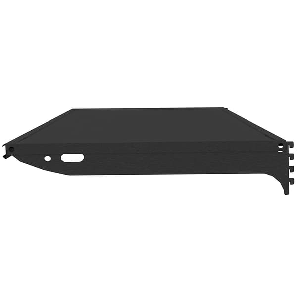 Mega-M Basic hylla L-100 cm G-40 cm antracit RAL7016 med 2 st väggbricka