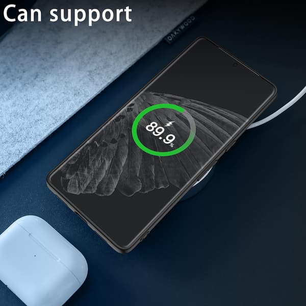 SILIKONEETUIS TIL GOOGLE PIXEL 7 PRO 5G MARINEBLÅ MED PU-LÆDER GE2AE
