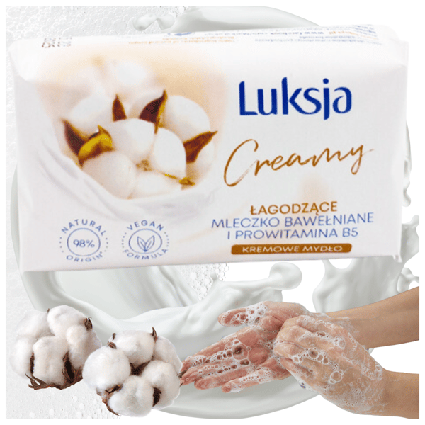 Luksja Cremet hvid sæbestykke 90g