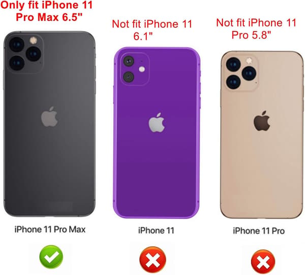 BAKSIDAN FÖR IPHONE 11 PRO MAX MATT SVART HÅLLBART