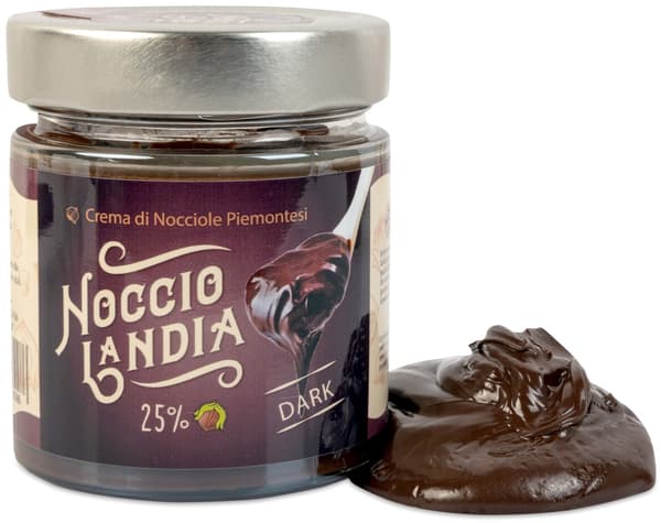 Mørk Chokolade Creme Hasselnødder 25%