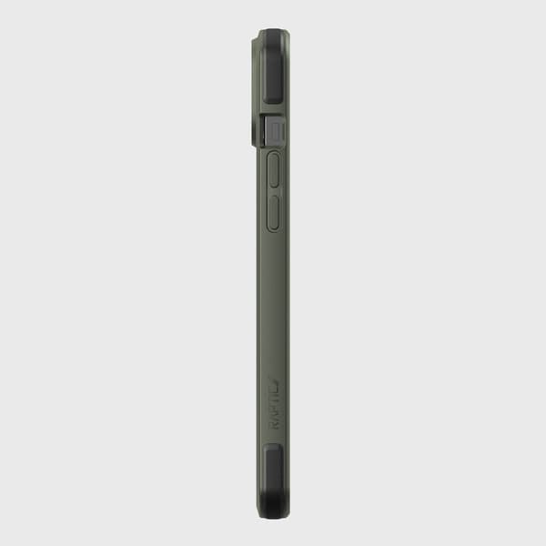 Raptic X-Doria Secure Case iPhone 14 med MagSafe-skyddsskal grönt