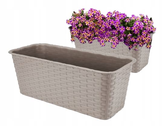 Altanpotte i rattan karamel 40 cm