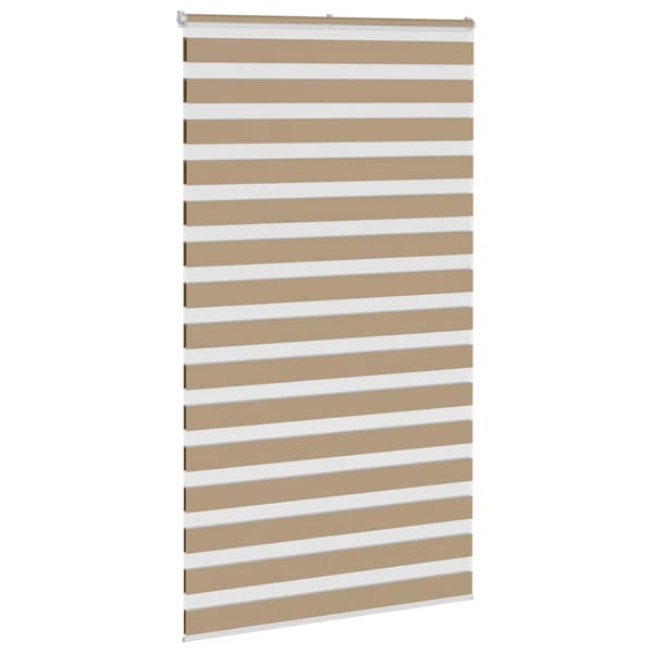 vidaXL Zebrarullgardin, 130x200 cm, Tygbredd 125,9 cm, Polyester
