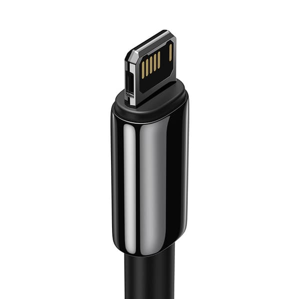 Baseus Tungsten Gold USB-Lightning-kaapeli, 2.4A, 2m (musta)