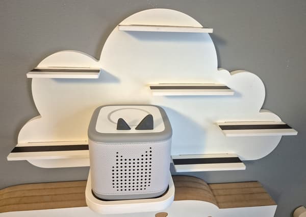 Cloud-hylde/display til lydfigurer til Toniebox 2-systemet