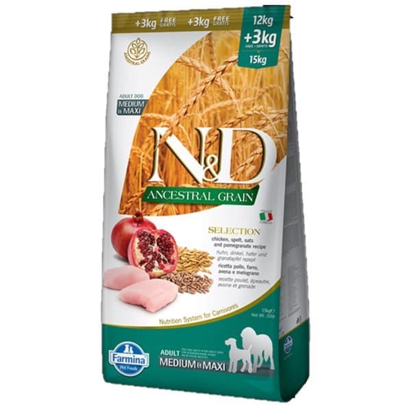 FARMINA N&D Ancestral Selection hund Kylling og pomfritter