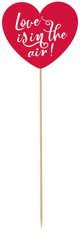 Hjerte Kærlighed Valentinsdag Kagetopper 30cm