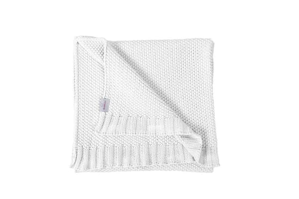 Tully barnfilt bomull 80x100 cm vit