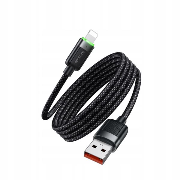 MCDODO Laddare USB Lightning Kabel Snabbladdning för iPhone 1M LED