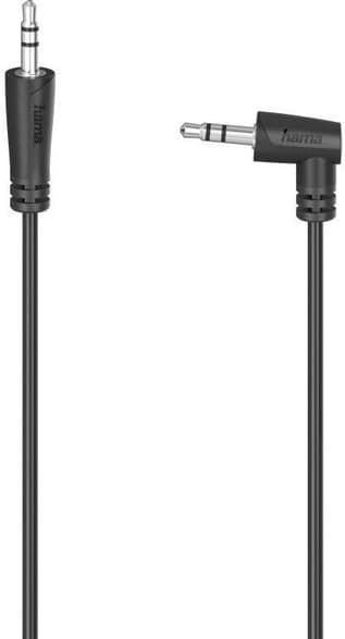 Kabel HAMA Jack Wtyk 90 - 3.5 mm Stereo 1.5m Sort