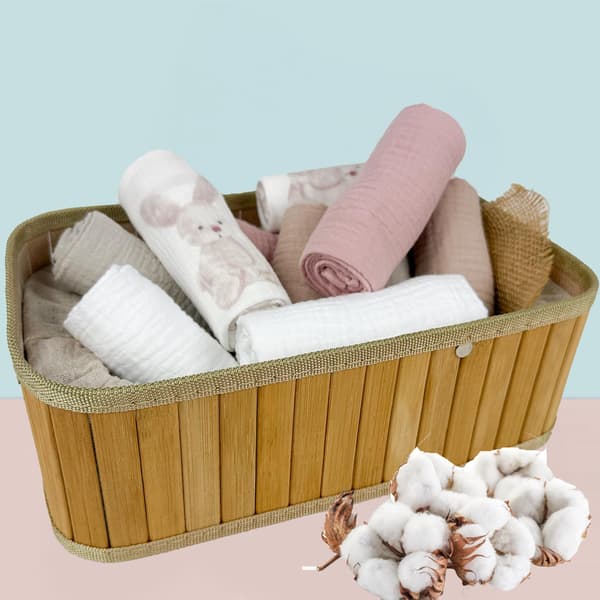 Plumeri Muslin Bleer Sæt med 10 Farver 30x30 cm
