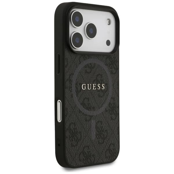 Guess 4G Ring Classic Logo MagSafe-etui til iPhone 17 Pro – sort