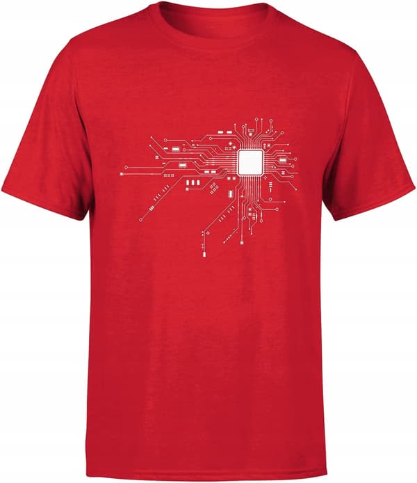 HERRE T-SHIRT-PROCESSOR MED PRINT GAVE TIL IT-SPECIALIST INTEGRERET CHIP