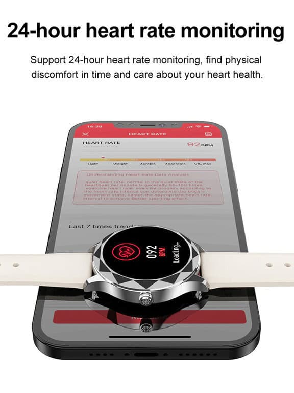 DAME SMARTWATCH PACIFIC 27-4 - BLODTRYKSMÅLER (sy022d)