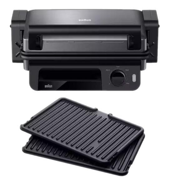 BRAUN MultiGrill 5 CG 5010 Sort og Sølv Grill