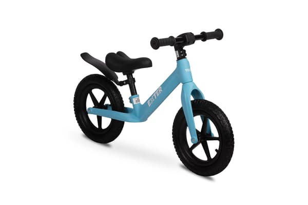Ekstern blå løbecykel