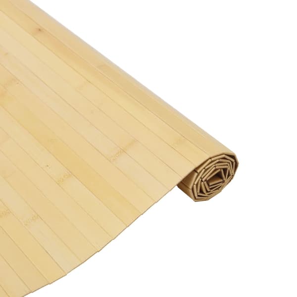 vidaXL Rektangulär matta, ljus naturfärgad, 80x100 cm, bambu