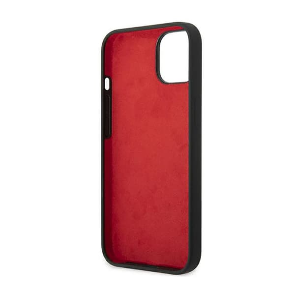 Ferrari Silikone Metal Logo - iPhone 14 Cover (Sort)