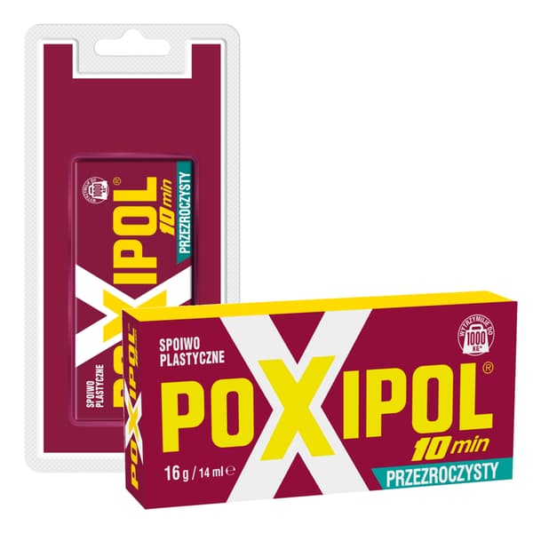 Poxipol 16g/14ml Läpinäkyvä Pakkaus (40057)