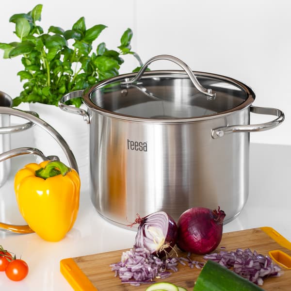 Rustfri stål gryder 3 gryder solide sæt Teesa COOK EXPERT MASTER