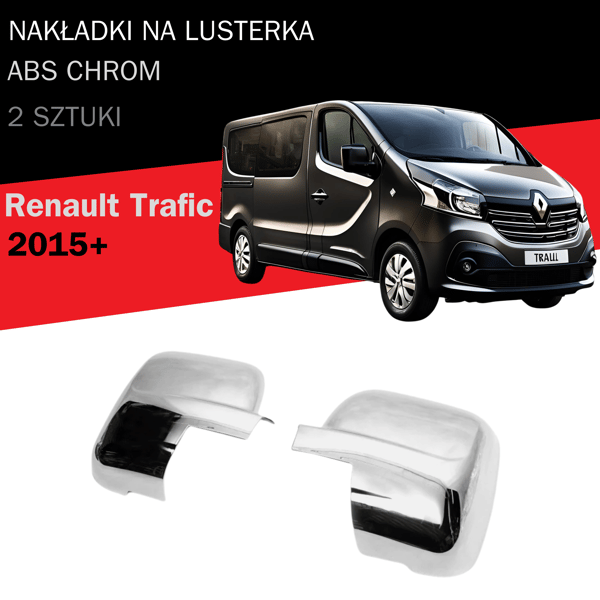 Spejlbeklædning ABS krom Renault Trafic 2015-