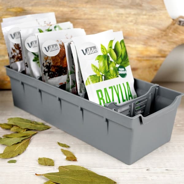 Organizer mausteille, harmaa, 30x13x8 cm