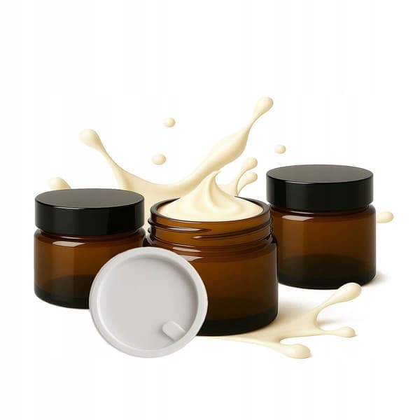 Ruskea lasipurkki 30 g Cream Balm Cosmetics -voidetta varten