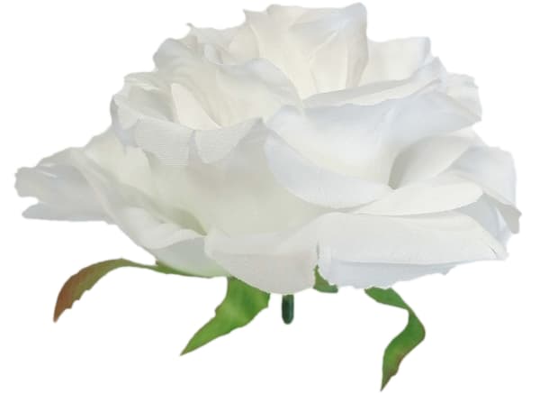 Konstgjord rosblomma vit dekorativ