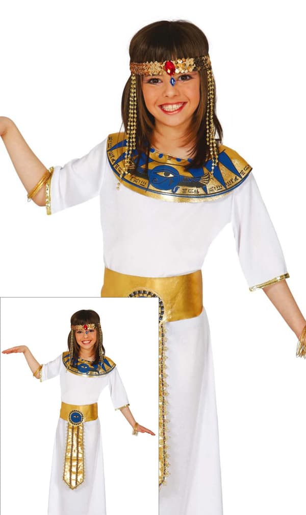 Egyptisk gudinde Kleopatra kostume 5-6 år
