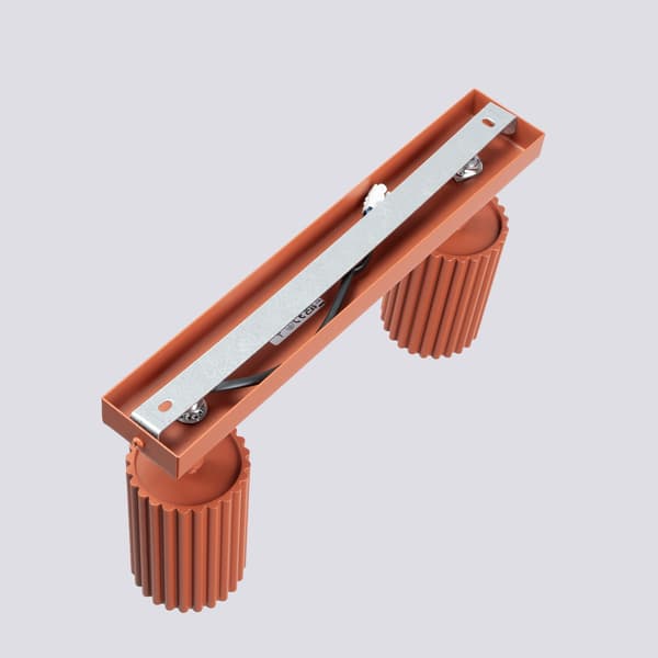 AMBER 2 GU10 REFLEKTOR RÖD OCKR ALU LUMILO 16.547.37