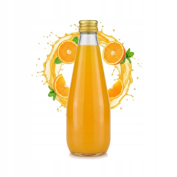 100 glasflaskor à 330 ml för juice, sirap, tinktur, lemonad, vatten 0,33 l