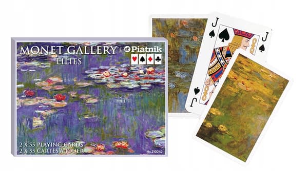 PIATNIK MONET LILIE Pelikortit puulaatikossa