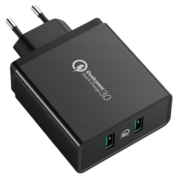 UGREEN CD161 2xUSB-A väggladdare, 18W, PD3.0, EU (svart)