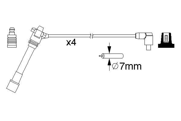 TÆNDKABLER 0986357181 BOSCH