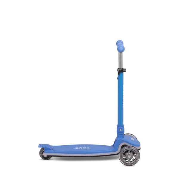 Trehjulig sparkcykel karbon ljusblå