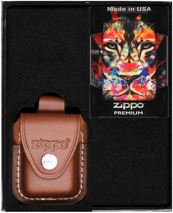 ZIPPO Lighter LION DESIGN Gavesæt nr. 4