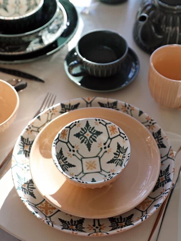 SOCKERSKÅL 220ML KERAMISK MOSAK BEIGE LINE