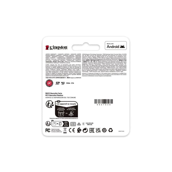 KINGSTON microSDXC Canvas Go Plus 128GB Adapter
