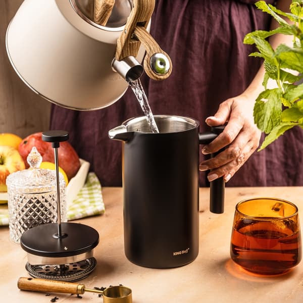 STÅLSSTEMPEL KAFFE- OG TEINFUSER 1L KINGHOFF KH-1996