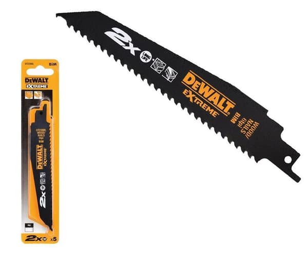 DEWALT BAKONSAVKLING 305x4,2 mm TRÆ MED SØM EXTREME 5 stk.