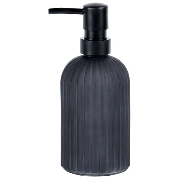 Lasinen musta saippuadispenseri 400 ml