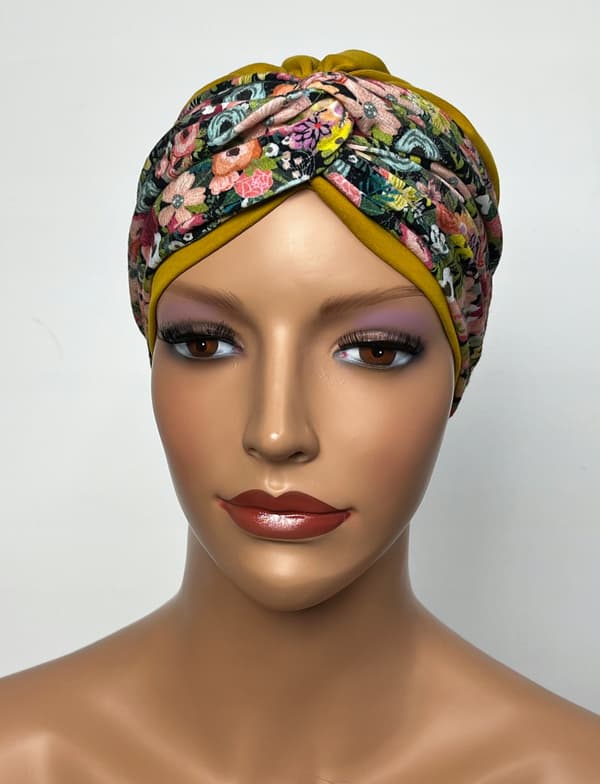 Maria be275/256 flätad turban efter cellgiftsbehandling