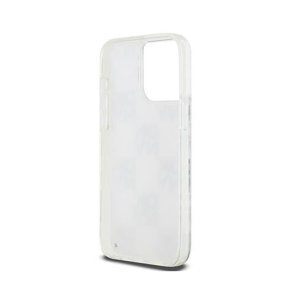 DKNY Liquid Glitter Multilogo - iPhone 15 Pro Max-skal (vitt)