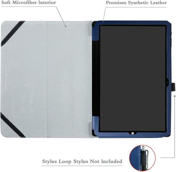TABLET-ETUIS TIL CHUWI HI10 X BLÅ MED FLAP ELEGANT OG HOLDBART