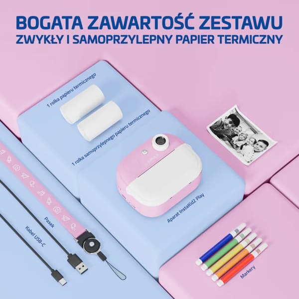 LAMAX InstaKid2 Play-kamera, rosa
