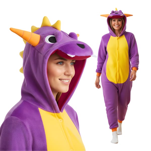 Kigurumi-pyjamas Spyro-kostym M 155-165 cm